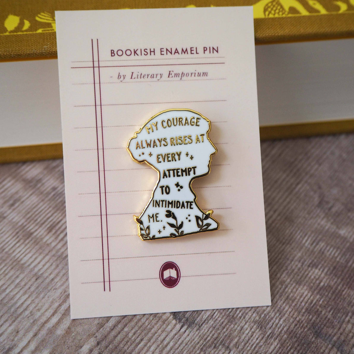 Literary Emporium Pride & Prejudice Jane Austen Book Lover Enamel Pin Badge