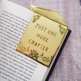 Literary Emporium Just One More Chapter Brass Bookmark