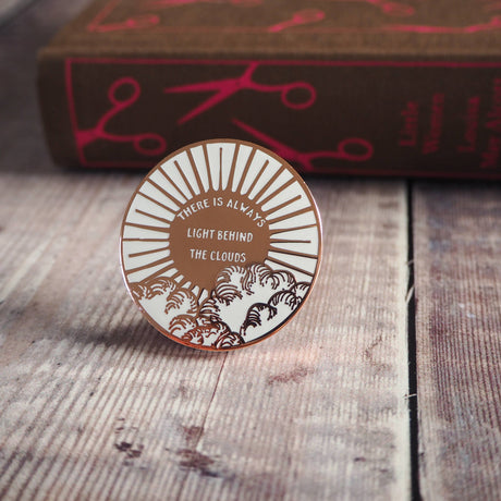 Literary Emporium Little Women Light Behind The Clouds Enamel Pin Badge