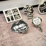Literary Emporium Wuthering Heights Bronte Pin Badge - Gothic Collection