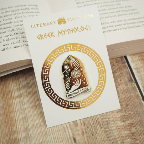 Literary Emporium Persephone and Hades Enamel Pin - Greek Mythology Collection