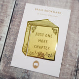 Literary Emporium Just One More Chapter Brass Bookmark