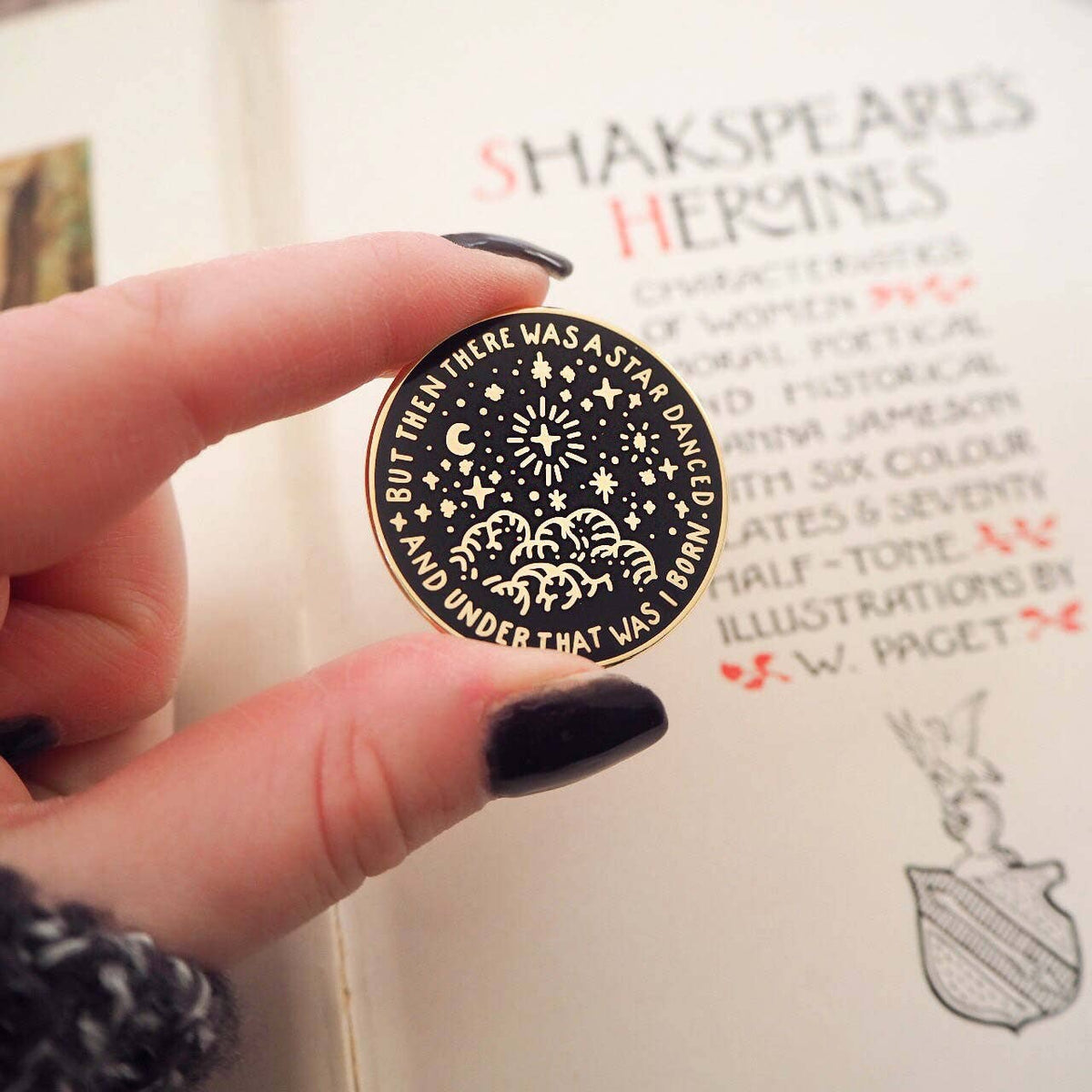 Literary Emporium Beatrice Much Ado About Nothing Enamel Pin Badge Shakespeare