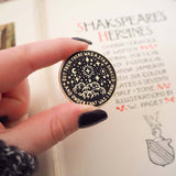 Literary Emporium Beatrice Much Ado About Nothing Enamel Pin Badge Shakespeare