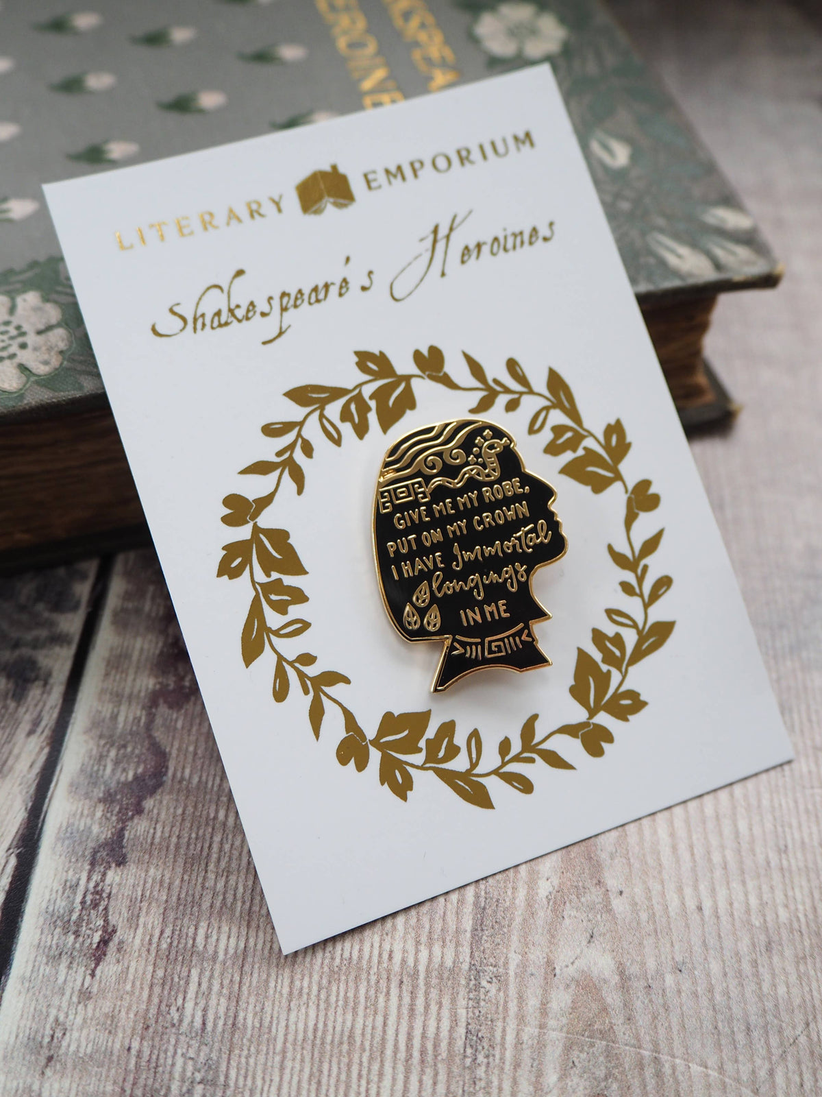 Literary Emporium Cleopatra Enamel Pin Badge Shakespeare's Heroines Collection