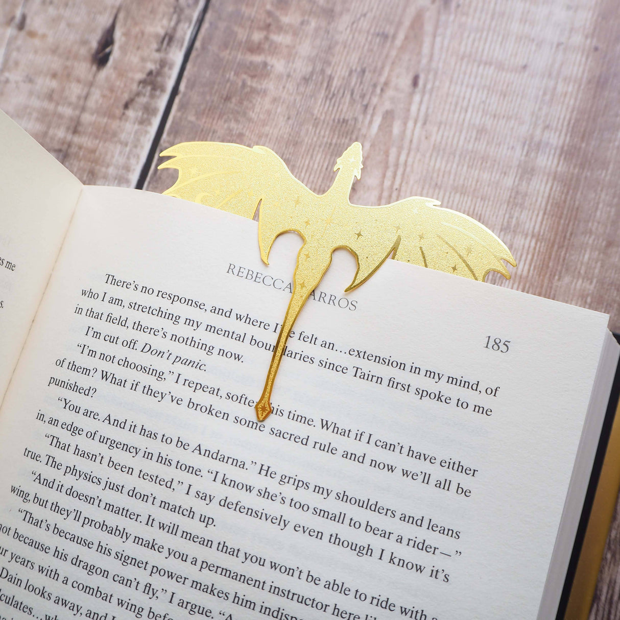 Literary Emporium Dragon Brass Bookmark