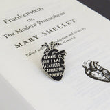 Literary Emporium Frankenstein Anatomical Heart Pin Badge - Gothic Collection