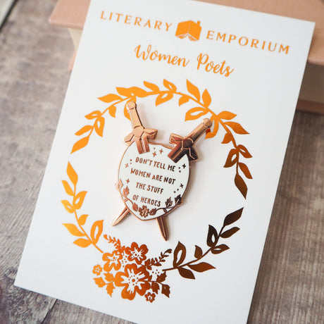 Literary Emporium Qiu Jin Enamel Pin Badge - Women Poets Collection