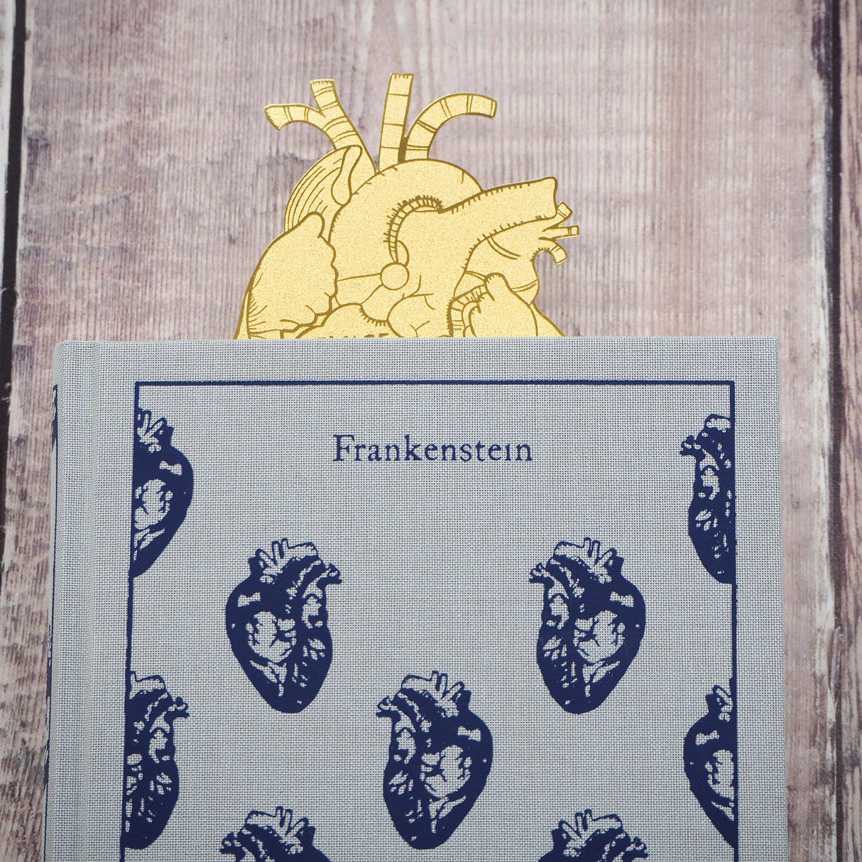 Literary Emporium Frankenstein Anatomical Heart Brass Bookmark Mary Shelley