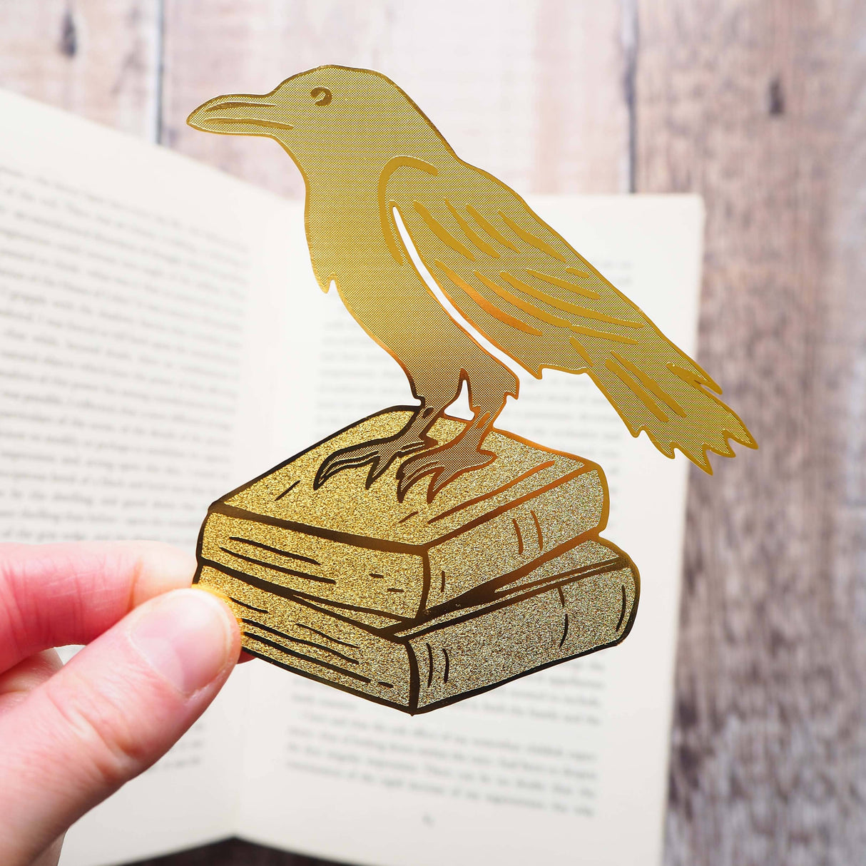 Literary Emporium Raven Brass Bookmark
