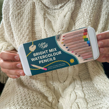 Cotton Twist Bright Mix Watercolour Pencils Set