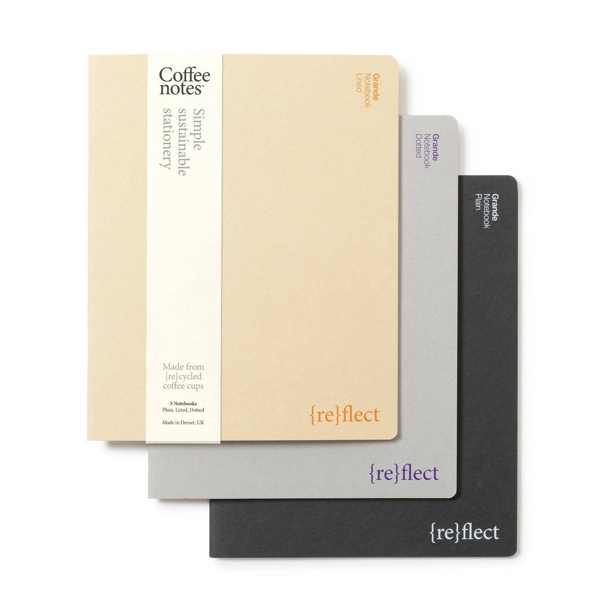 CoffeeNotes 'Pure' Stitched Notebooks