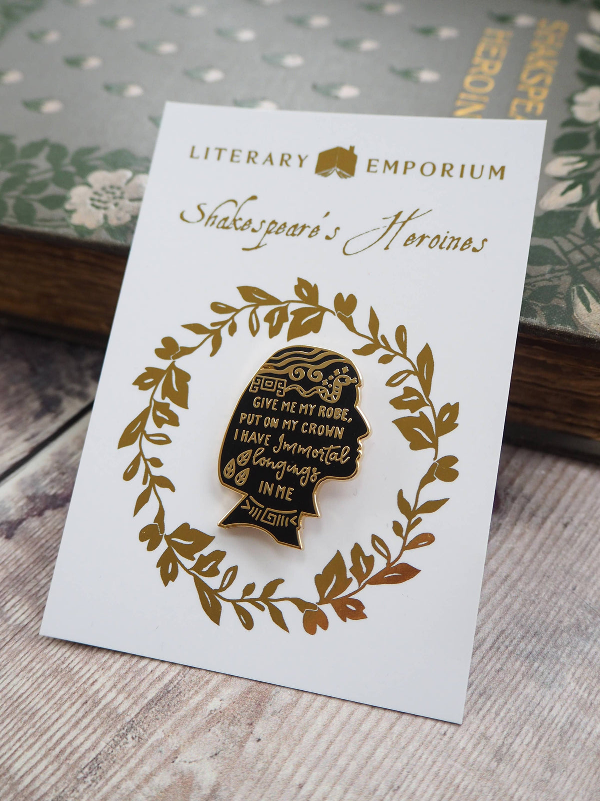Literary Emporium Cleopatra Enamel Pin Badge Shakespeare's Heroines Collection