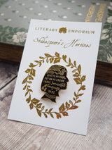 Literary Emporium Cleopatra Enamel Pin Badge Shakespeare's Heroines Collection