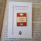 Literary Emporium 'Go Away I'm Reading' Book Lover Enamel Pin Badge