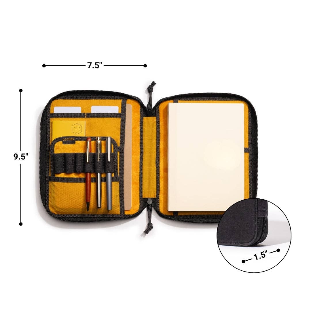 LOCHBY Canvas Daily Zip Folio A5