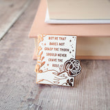 Literary Emporium - Anne Brontë Enamel Pin Badge - Women Poets Collection