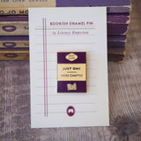 Literary Emporium 'Just One More Chapter' - Book Lover Enamel Pin Badge