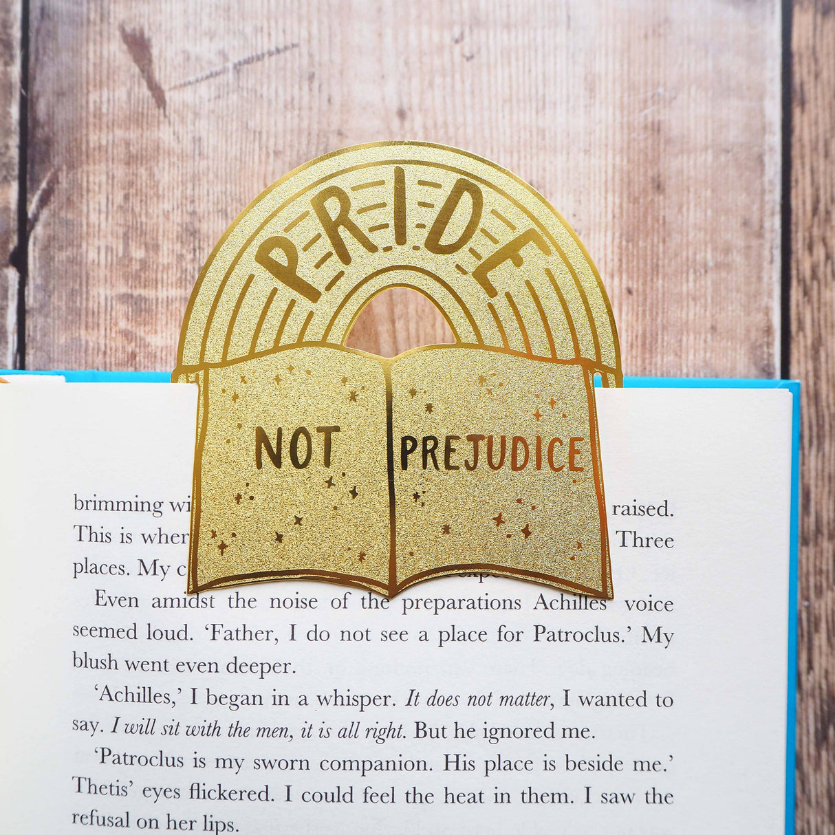 Literary Emporium Pride Not Prejudice Brass Bookmark