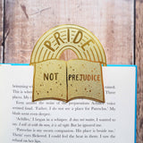 Literary Emporium Pride Not Prejudice Brass Bookmark