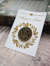 Literary Emporium Beatrice Much Ado About Nothing Enamel Pin Badge Shakespeare
