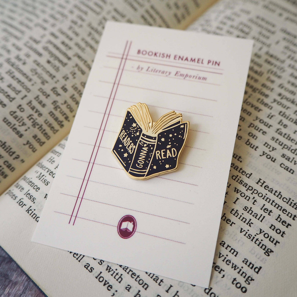 Literary Emporium Readers Gonna Read - Book Lover Enamel Pin Badge