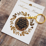 Literary Emporium - Little But Fierce Keyring - Shakespeare Keychain