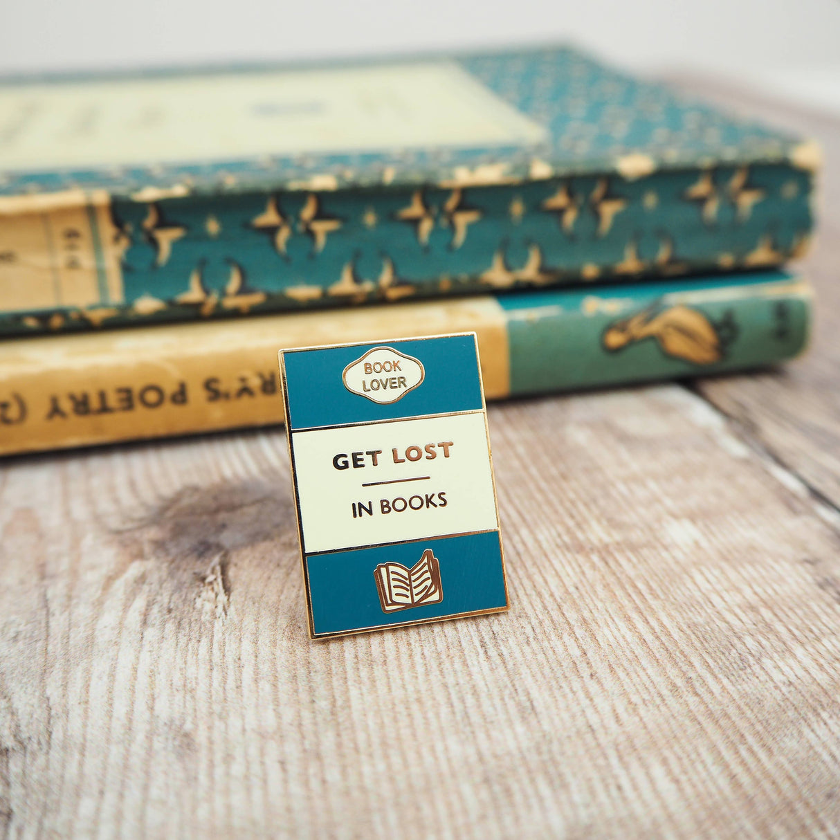 Literary Emporium 'Get Lost In Books' Book Lover Enamel Pin Badge