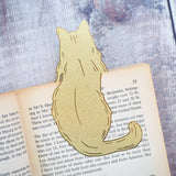 Literary Emporium Cat Lover Brass Bookmark