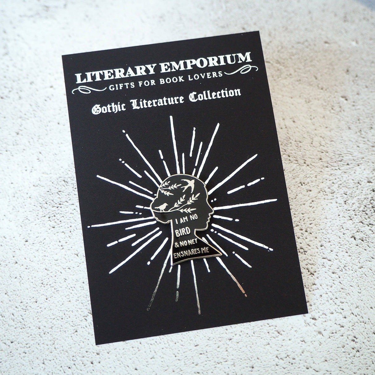 Literary Emporium Jane Eyre Bronte Pin Badge - Gothic Literature Collection
