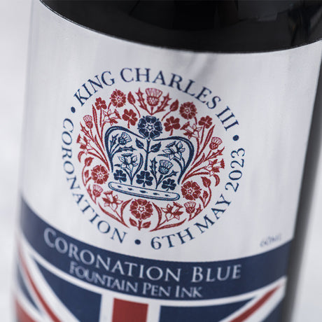 King Charles III Coronation Blue Ink
