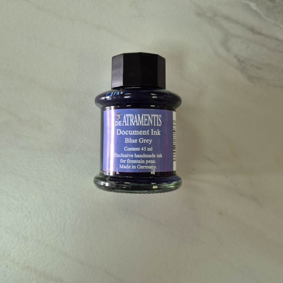 De Atramentis Document Ink - Blue (Fog) Grey