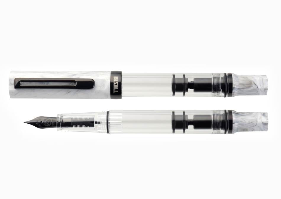 TWSBI Eco Fountain Pen - Carrara & Onyx
