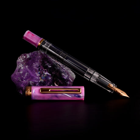 TWSBI Eco Fountain Pen - Purple Fluorite & Bronze