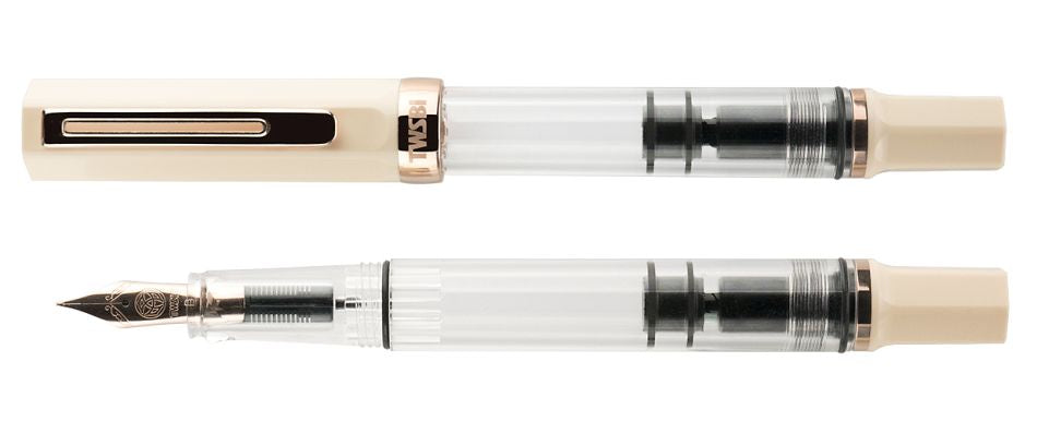 TWSBI Eco Fountain Pen - Creme & Rose Gold
