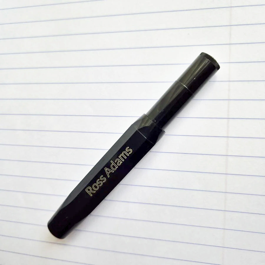 Kaweco Black Sport Pen Laser Engraving (LATO font)