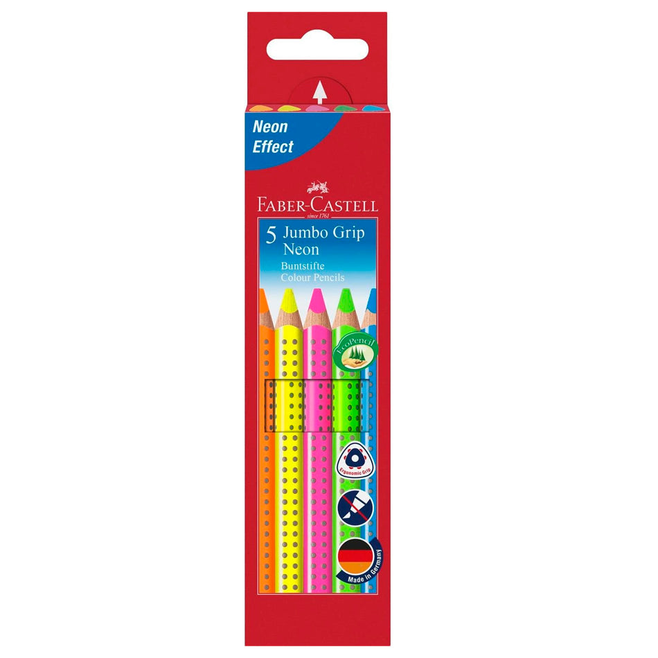 Faber-Castell Jumbo Grip Pencils - Neon