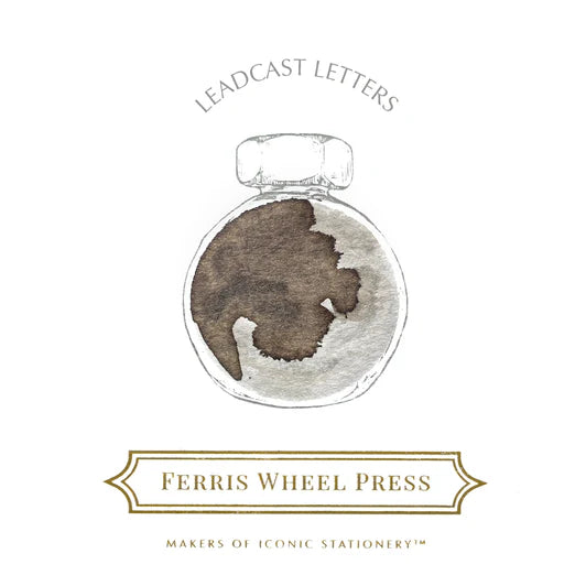 Ferris Wheel Press 38ml Ink - Leadcast Letters