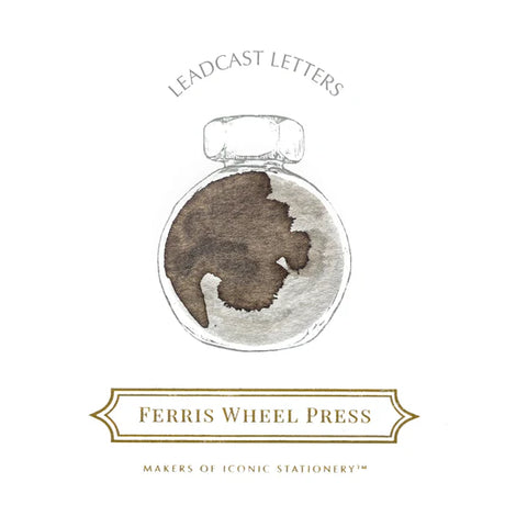 Ferris Wheel Press 38ml Ink - Leadcast Letters