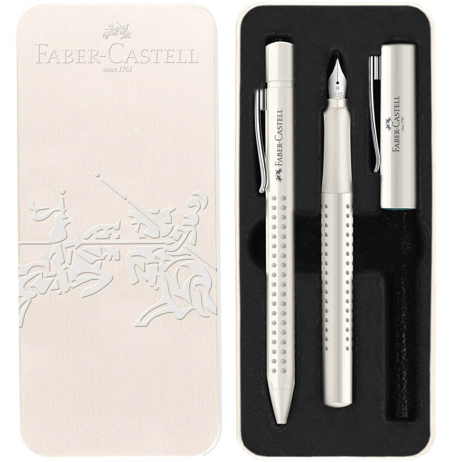 Faber-Castell Fountain Pen & Ball Pen Set 2010 Grip - Coconut Milk