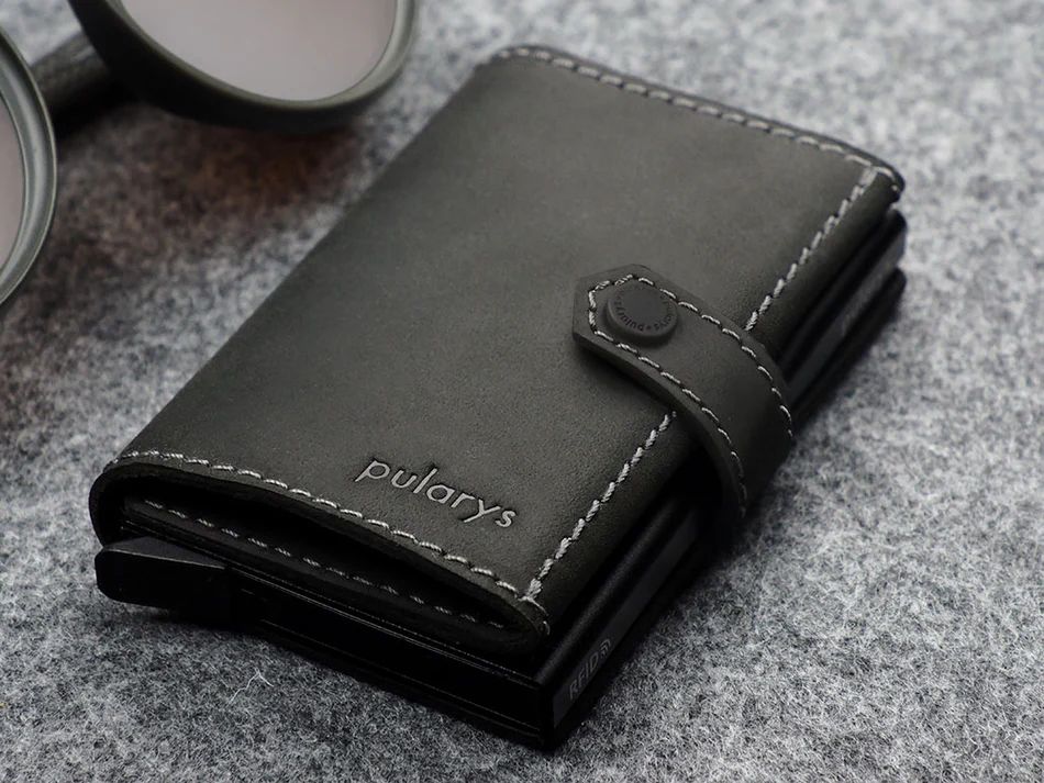 Pularys RFID Hiker Wallet - Hunter Leather | Pure Pens