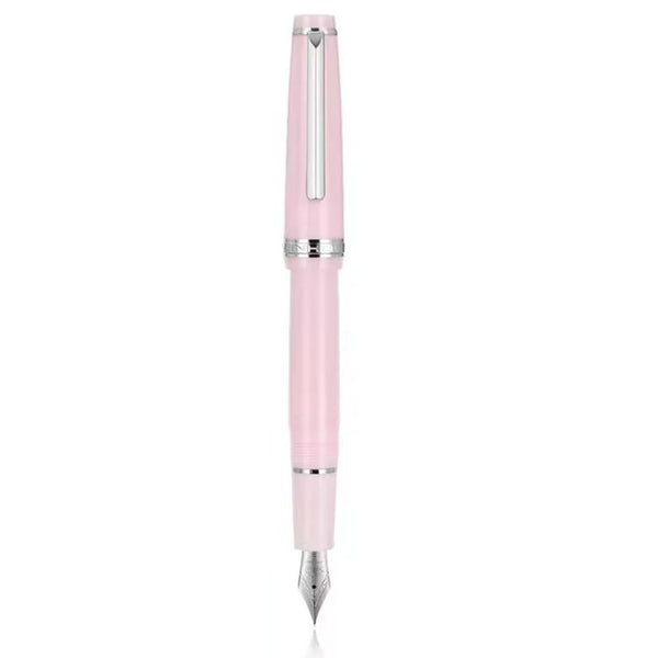 JINHAO 82 Resin Fountain Pen - Iridium Fine Nib With Converter, Golden Clip (Pink-White) - View #8