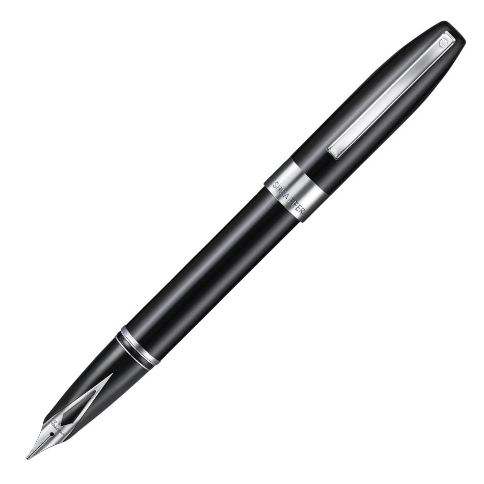 Sheaffer Legacy Fountain Pen - Glossy Black & Steel Nib | Pure Pens