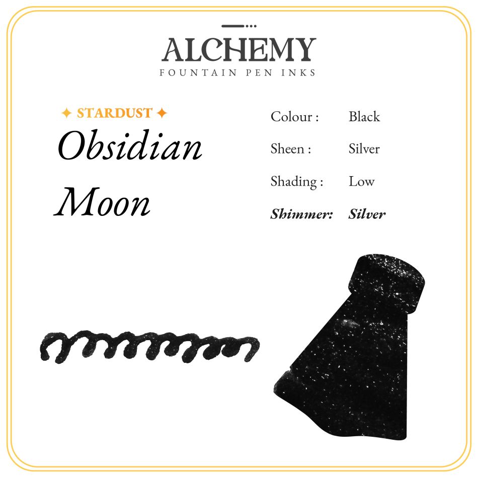 Endless Alchemy Fountain Pen Ink - Obsidian Moon