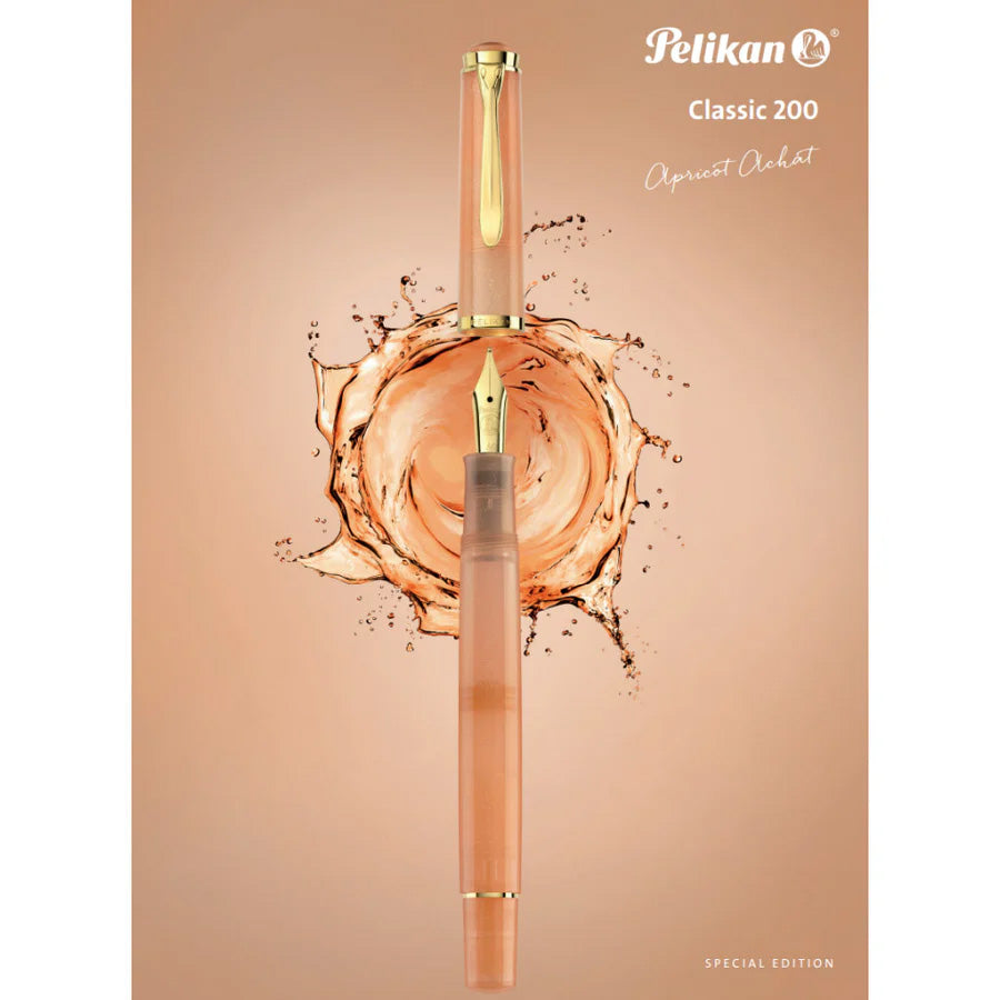 Pelikan Classic M200 Apricot Achat Special Edition Fountain Pen
