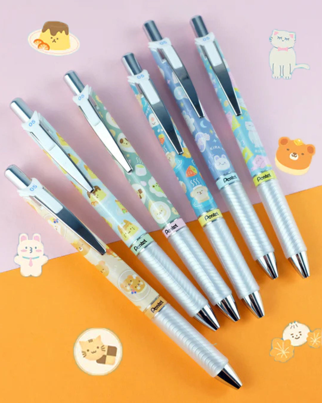Pentel Kawaii EnerGel Ball Pen - Onomatopoeia