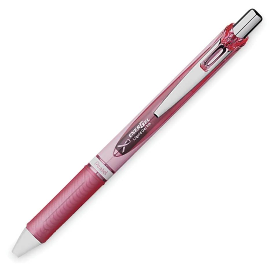 Pentel EnerGel Breast Cancer Now Charity Donation Ball Pen