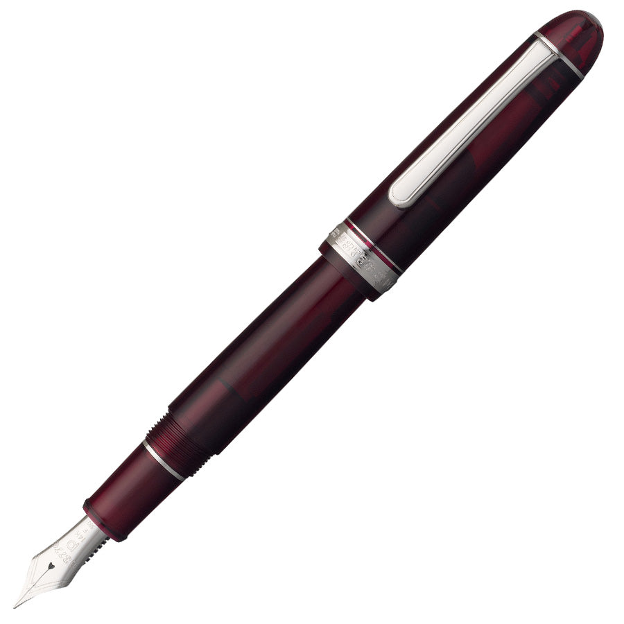 Platinum #3776 Century Fountain Pen - Bourgogne Red with Rhodium Trim