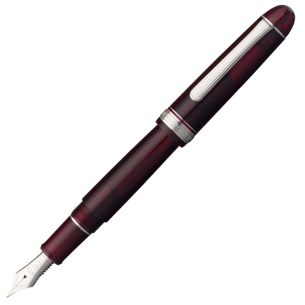 筆記具 PLATINUM #3776 CENTURY 14K SF585 Platinum #3776 Century Fountain Pen - Bourgogne Red with Rhodium