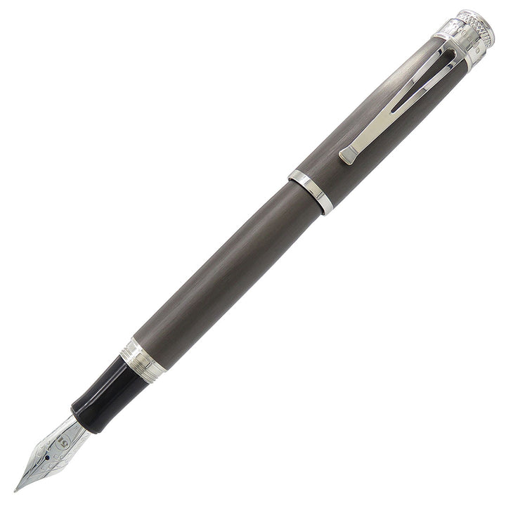 Retro 51 Tornado EXT Fountain Pen - Plat Collection - Black Nickel